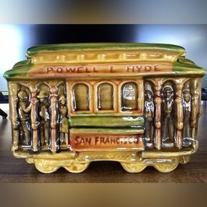 Vintage 1970 SNCO Imports “San Francisco” #514 Trolley Car Planter